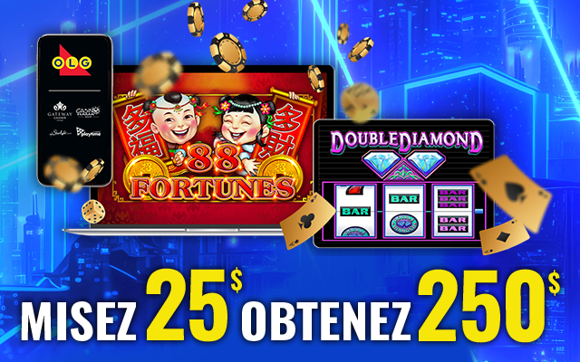 MISEZ 25 $, OBTENEZ 250 $