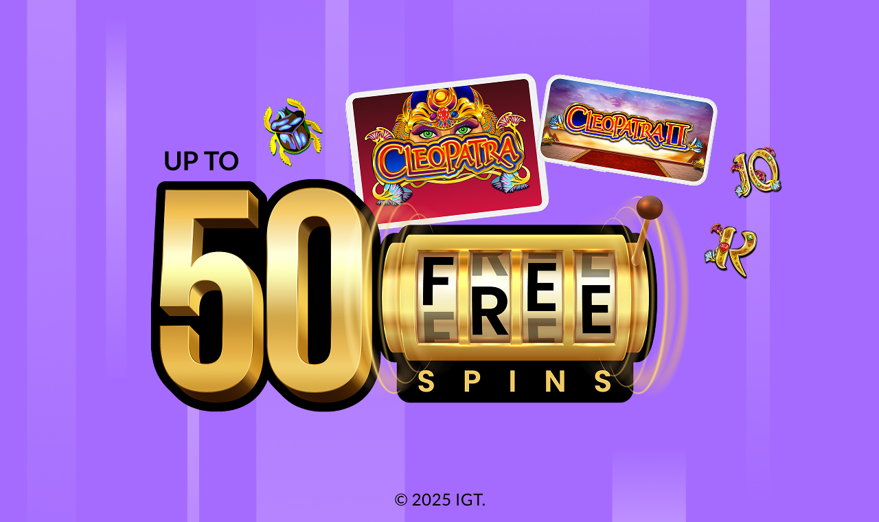 Unravel the mysteries of ancient Egypt for your chance to win!  Cleopatra, Cleopatra II, Cleopatra Christmas. Copyright IGT.