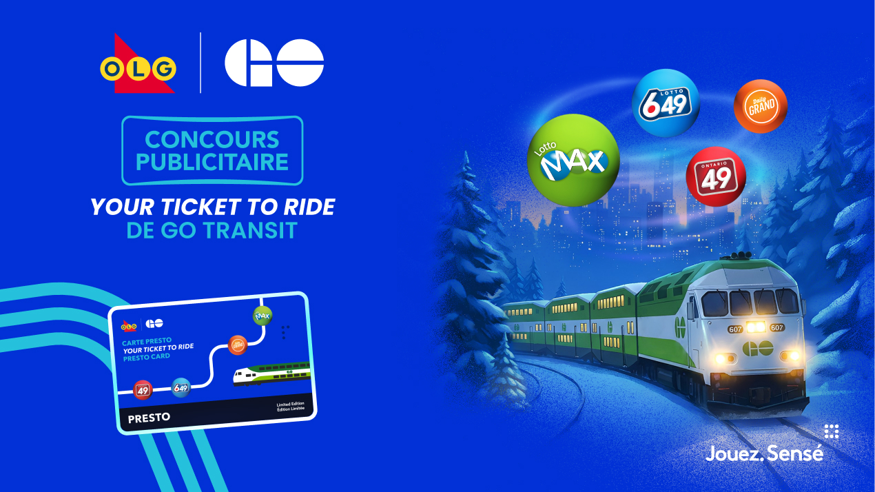 CONCOURS PUBLICITAIRE YOUR TICKET TO RIDE  DE GO TRANSIT