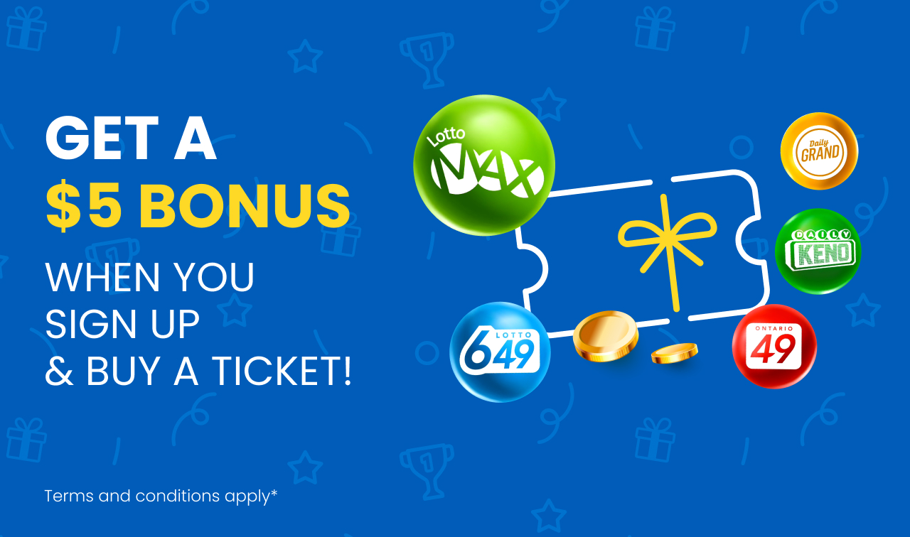 Get a $5 bonus when you sign up and buy a ticket.