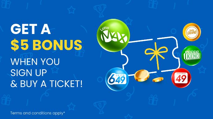 Get a $5 bonus when you sign up and buy a ticket.