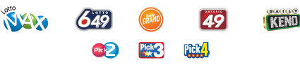 Lottery Games: Lotto Max, Lotto 649, Daily Grand, Ontario 49, Daily Keno, Pick 2, Pick 3, Pick 4