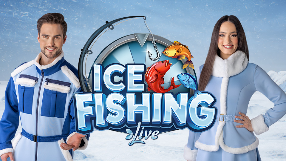 Ice fishing logo