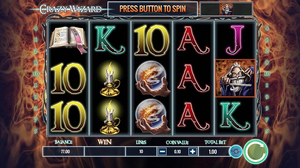 Crazy Wizard, Online Slots