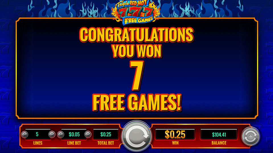 Free slots red hot sevens