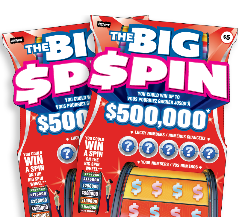 Two The Big Spin LOTTO tickets