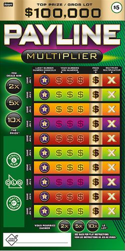 PAYLINE MULTIPLIER 2503 ticket