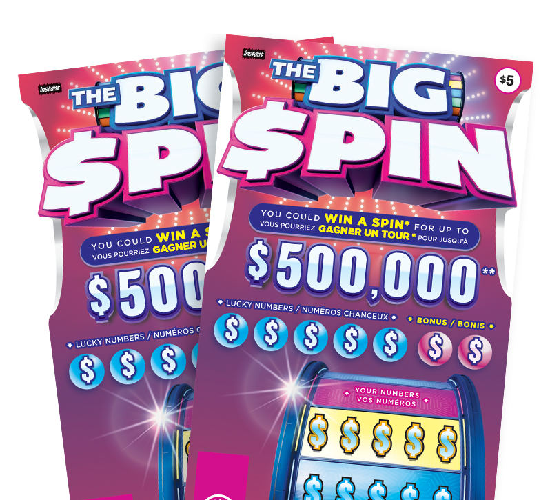 Two The Big Spin LOTTO tickets