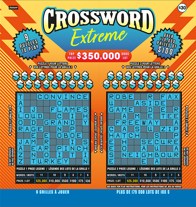 Billet CROSSWORD EXTREME 3472