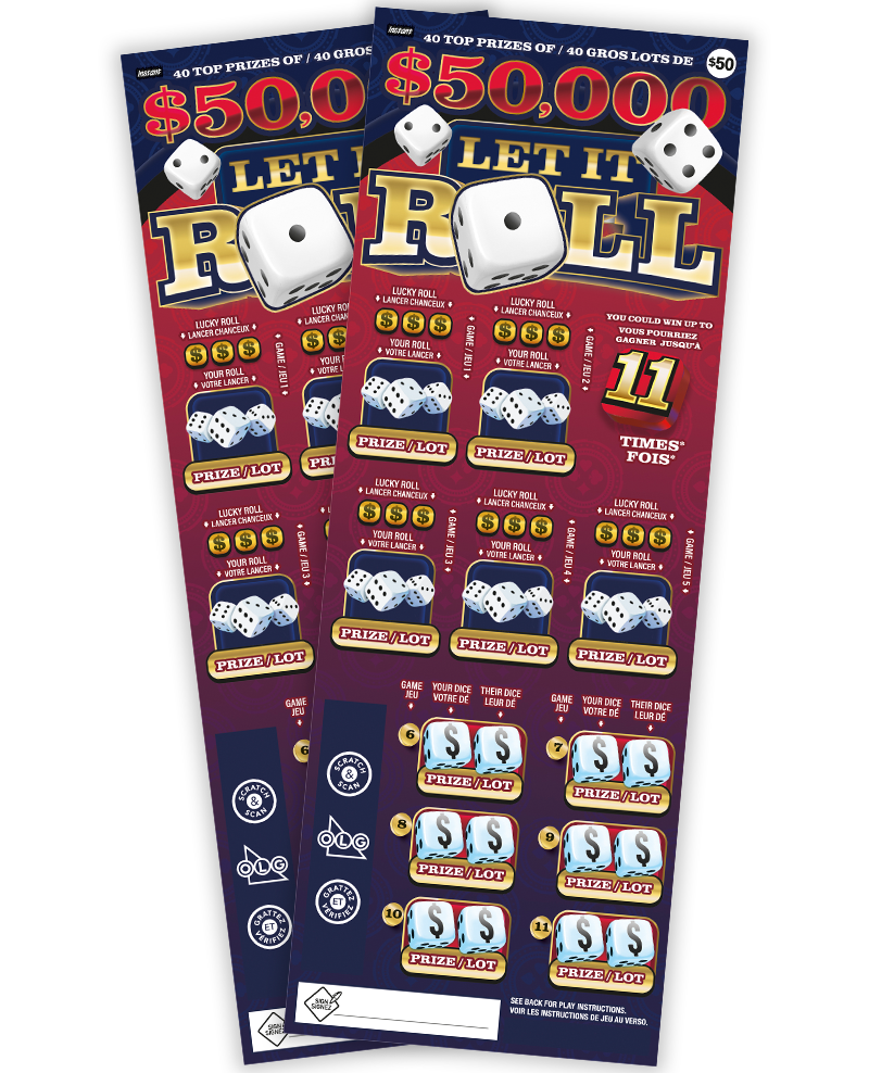 Deux billets $50 LET IT ROLL 2514