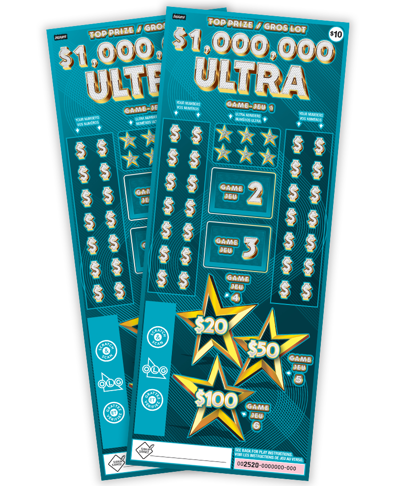 $1,000,000 ULTRA 2520 scratch ticket