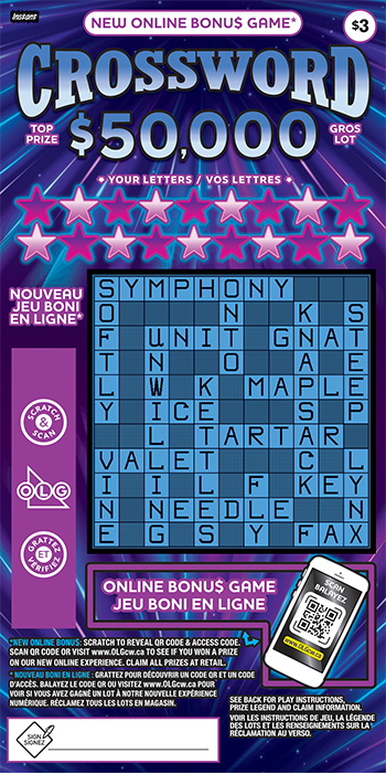 CROSSWORD TRIPLER 3300 ticket