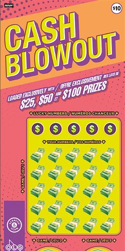 Cash blowout 2594 ticket