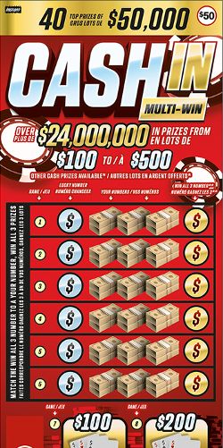 CASH IN MULTI-WIN 2497 ticket