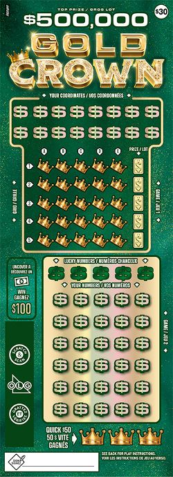 GOLD CROWN 2500 ticket