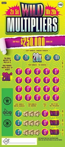 WILD MULTIPLIERS 2508 ticket