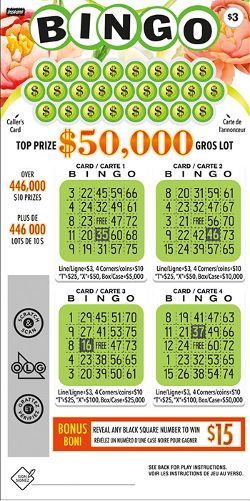 Billet BINGO 3042