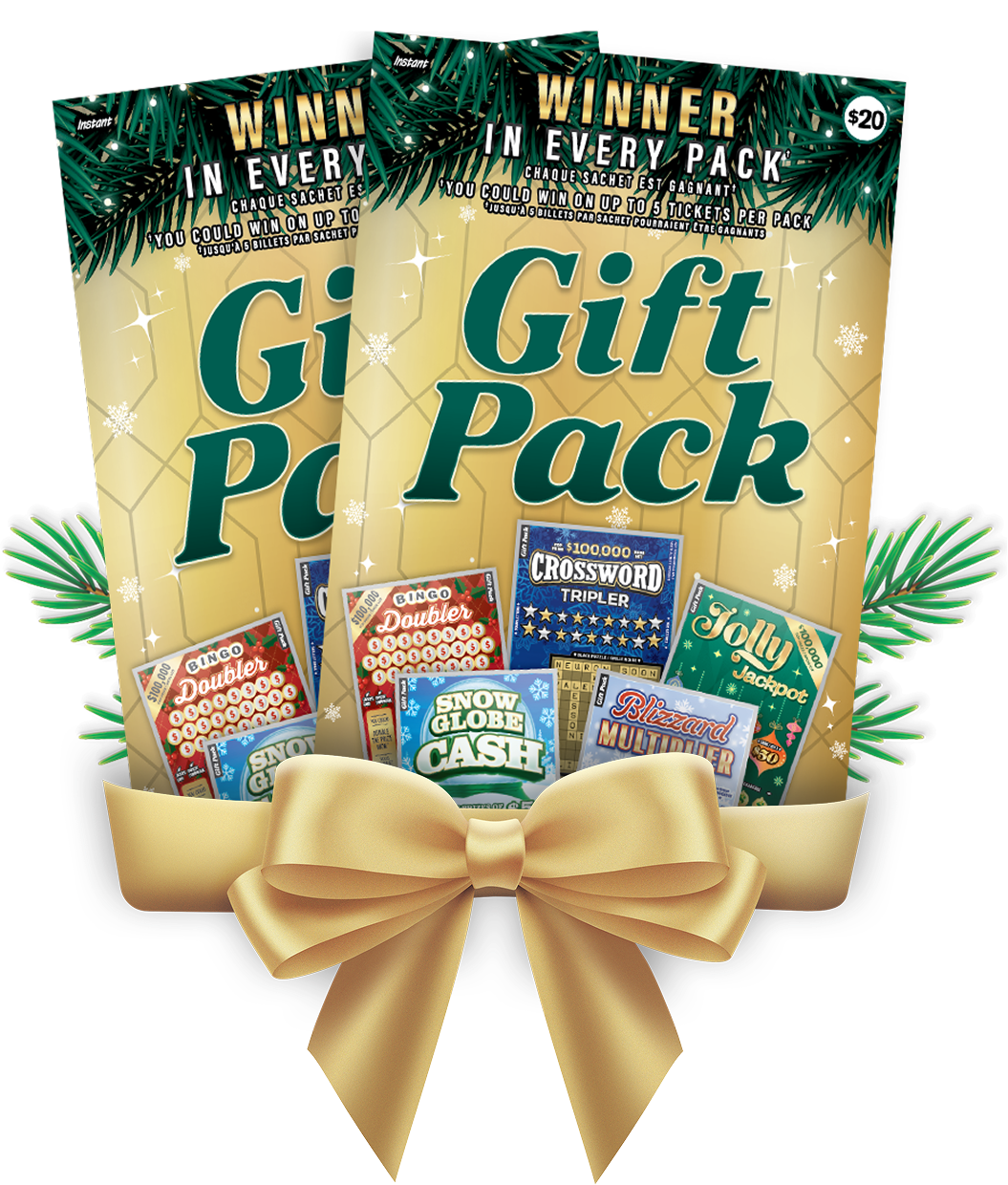 Instant gift pack tickets