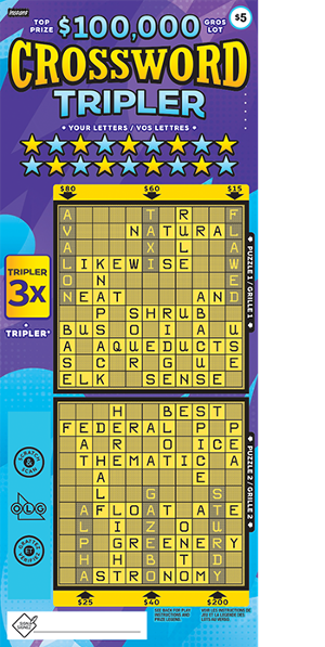 CROSSWORD TRIPLER 3309 ticket