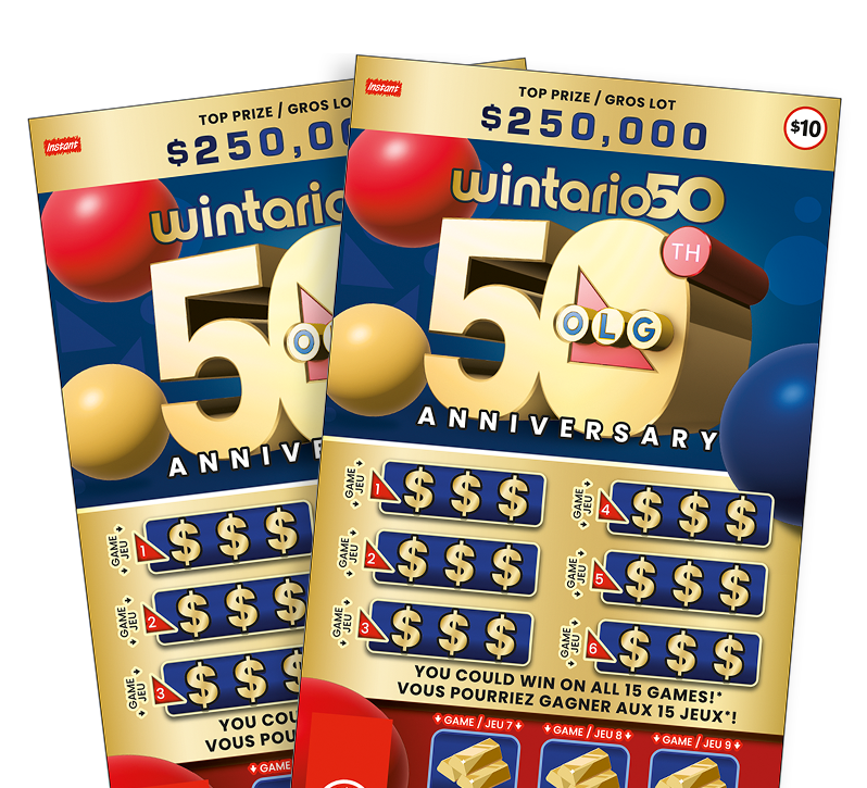 Deux billets WINTARIO50, OLG 50th ANNIVERSARY 2537