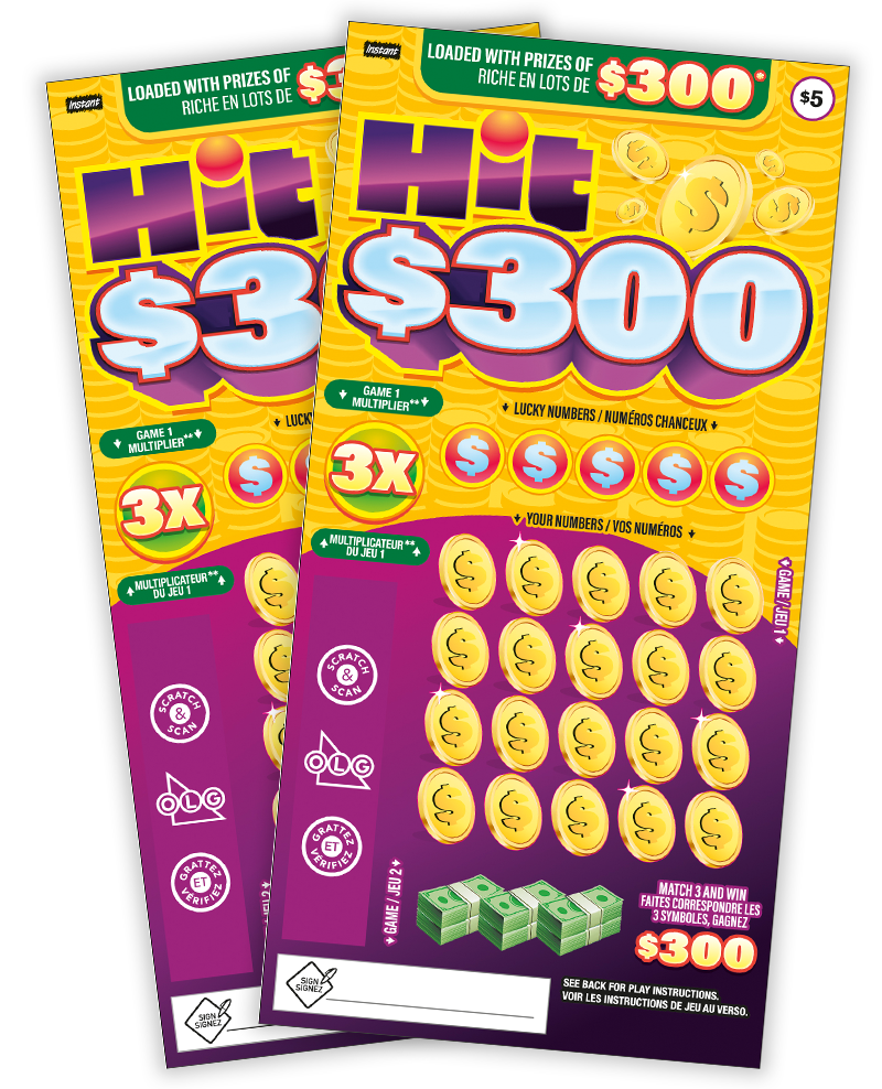 Deux billets HIT $300 2545