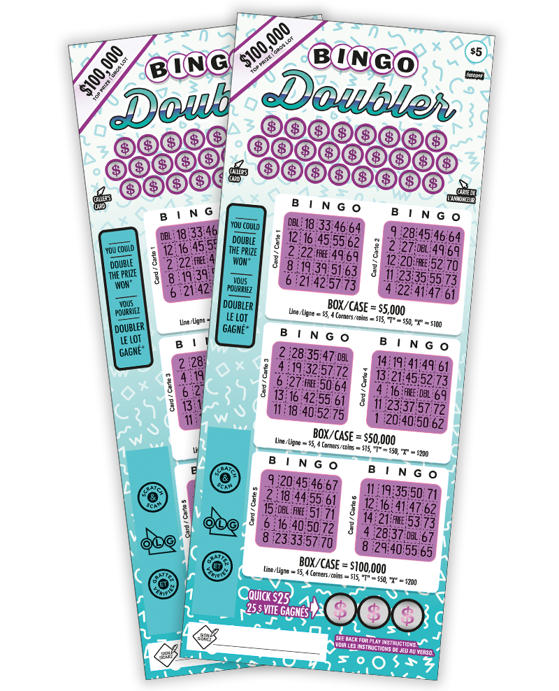 Deux billets Bingo Doubler 3425