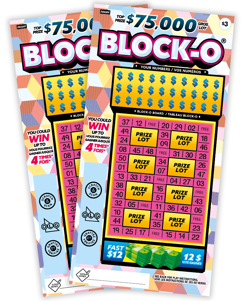 Deux billets BLOCK-O® 2511