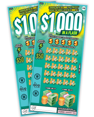 Deux billets $1000 in a flash 2555