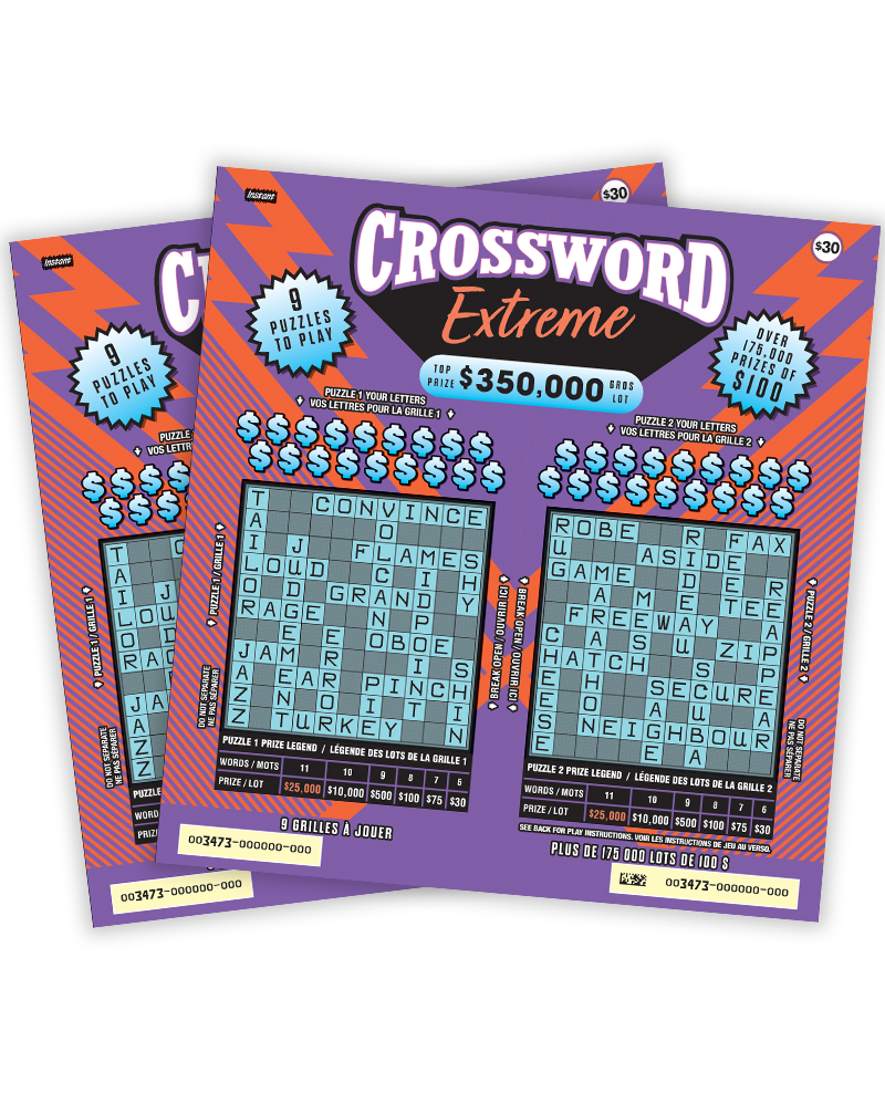 Deux billets CROSSWORD EXTREME 3472 