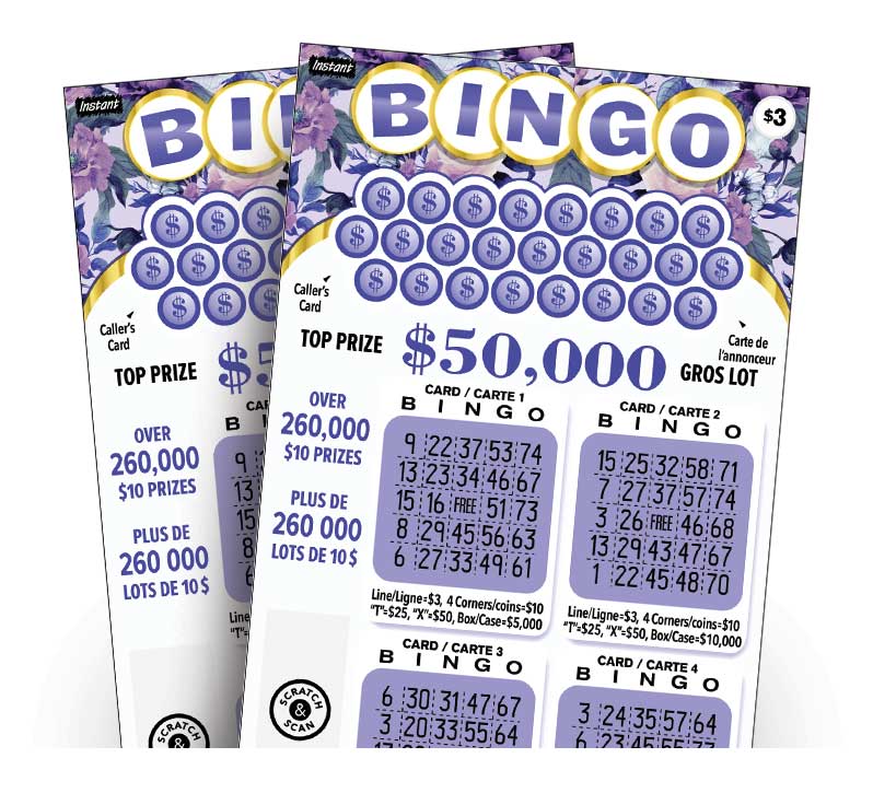 Deux billets Instant Bingo 3030