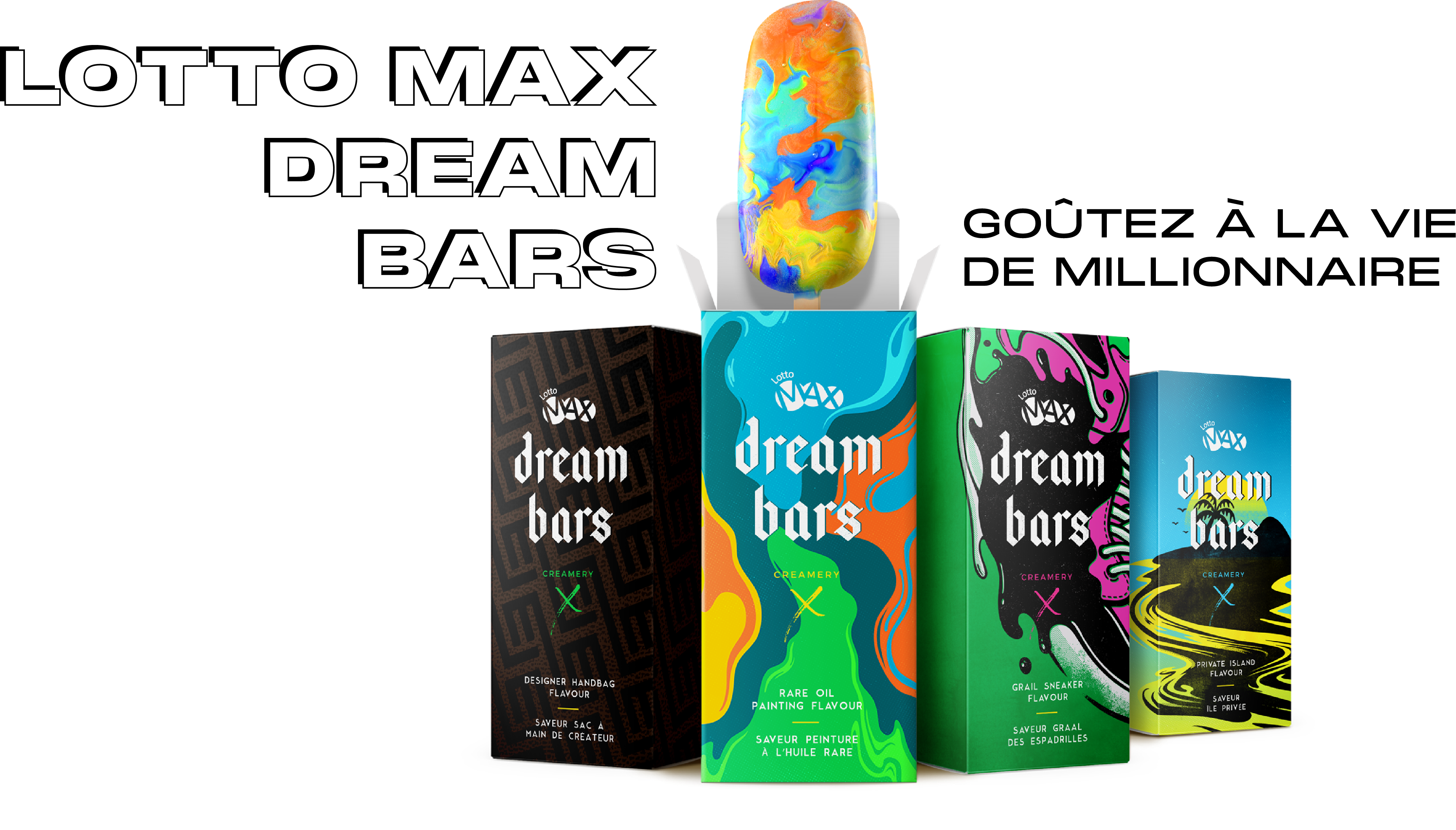 LOTTO MAX DREAM BARS. Get a taste of the millionaire life
