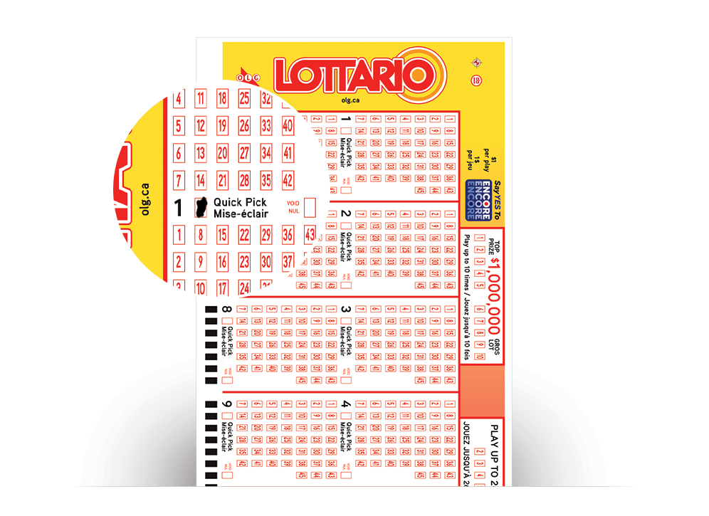 Gros plan de numéros Mise-éclair cochés sur une fiche de sélection de LOTTARIO