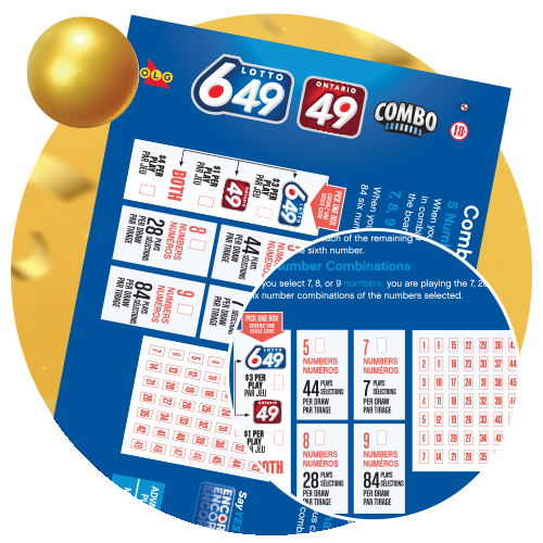 Use a LOTTO 649 Combination Play selection slip to choose your options in store