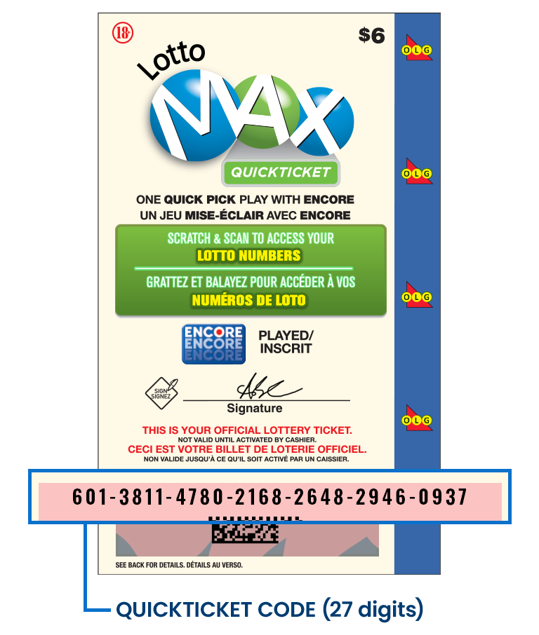 OLG | Buy QUICKTICKET | Lotto 649 & Lotto Max | Lottery Ontario