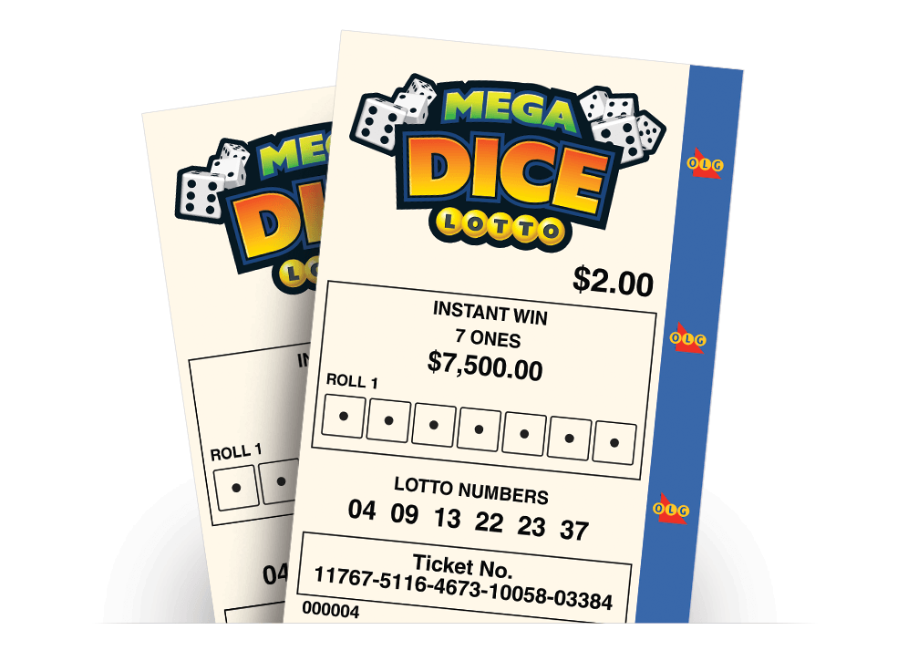 Deux billets de MEGADICE LOTTO