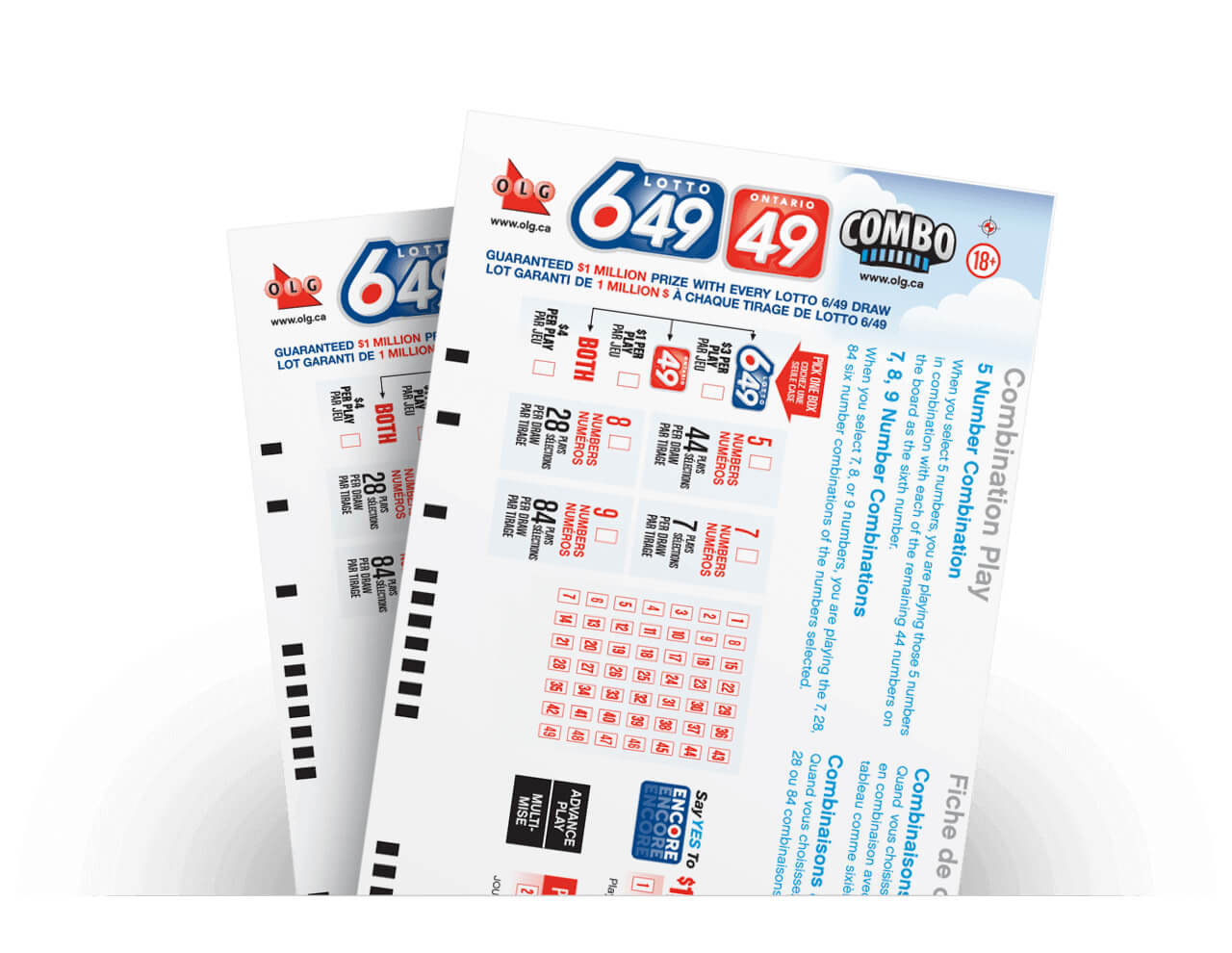 How do you play Ontario 49 combination?