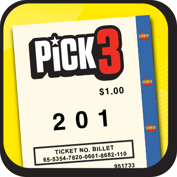 Image of PICK 3 lottery game ticket