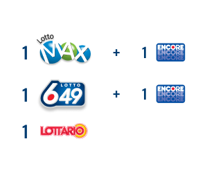 1 LOTTO MAX 1 ENCORE + 1 LOTTO 649 1 ENCORE + 1 LOTTARIO
