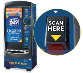 Self Serve Lottery Terminal. 