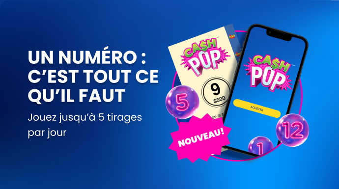 UN NUMÉRO, C’EST TOUT CE QU’IL FAUT! Jouez  jusqu’à 5 tirages par jour