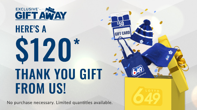 HERE'S A $120* THANK YOU GIFT FROM US