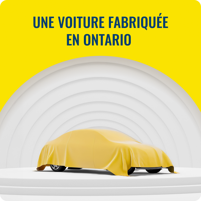 Image de gauche – une voiture fabriquée en Ontario 