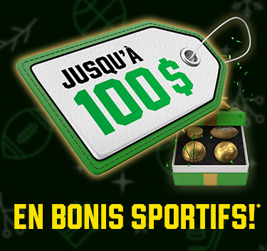 Jusqu'a 100 $ en bonis sportifs!