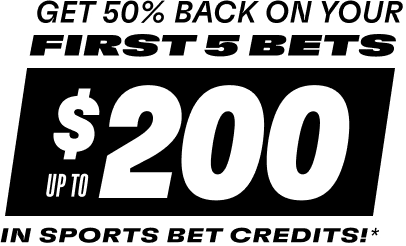 PROLINE+ - GET 50% BACK ON YOUR FIRST 5 BETS - UP TO $200 IN SPORTS BET CREDITS!*