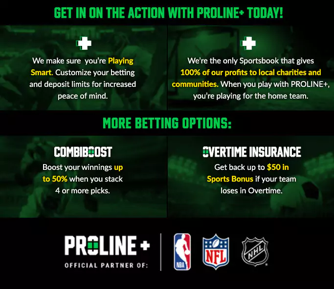 GET IN ON THE ACTION WITH PROLINE+ TODAY!