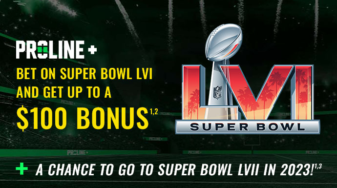Up to $100 Bonus + a chance to go to Super Bowl LVII! 