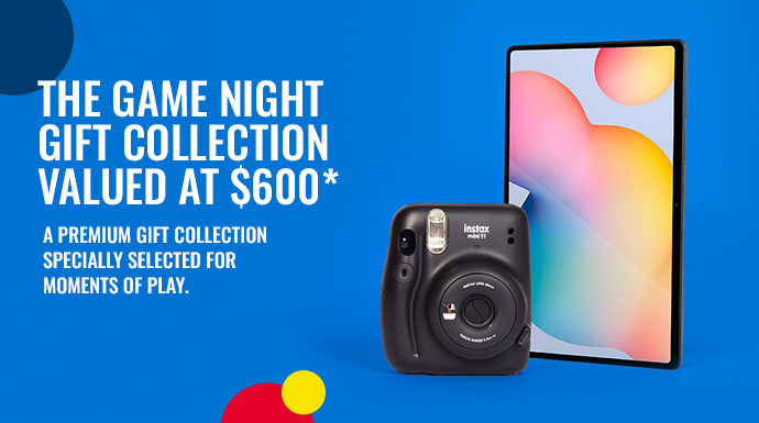 The Game Night Gift Collection — valued at $600* A premium gift collection specially selected for moments of play.