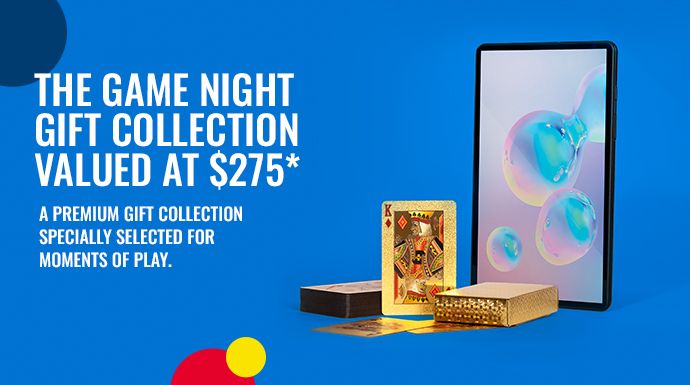 The Game Night Gift Collection — valued at $275* A premium gift collection specially selected for moments of play.