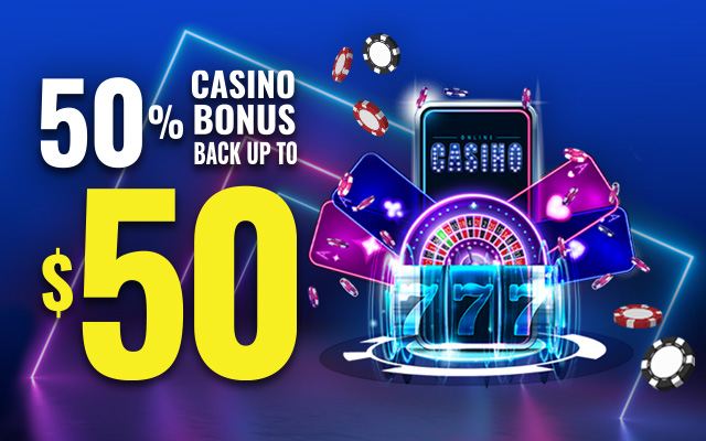 Welcome Bonus Bonanza – 50% Back Casino Bonus 10X Wager Requirement