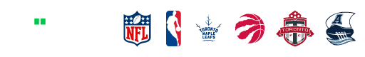 PROLINE+ is the Official Partner of National Football League, National Basketball Association, Toronto Maple Leafs, Toronto Raptors, Toronto FC and the Toronto Argonauts.